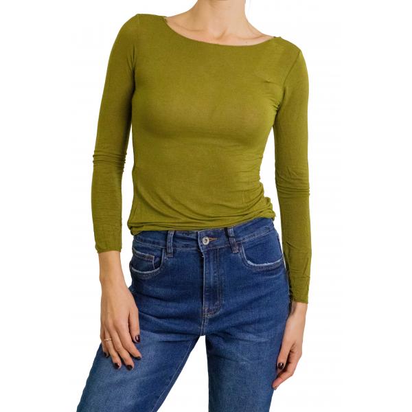 Maglia misto cashmere tinta unita 